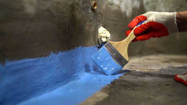 Commercial Waterproofing project at a New Knoxville, OH business property by SJ Waterproofing Pros